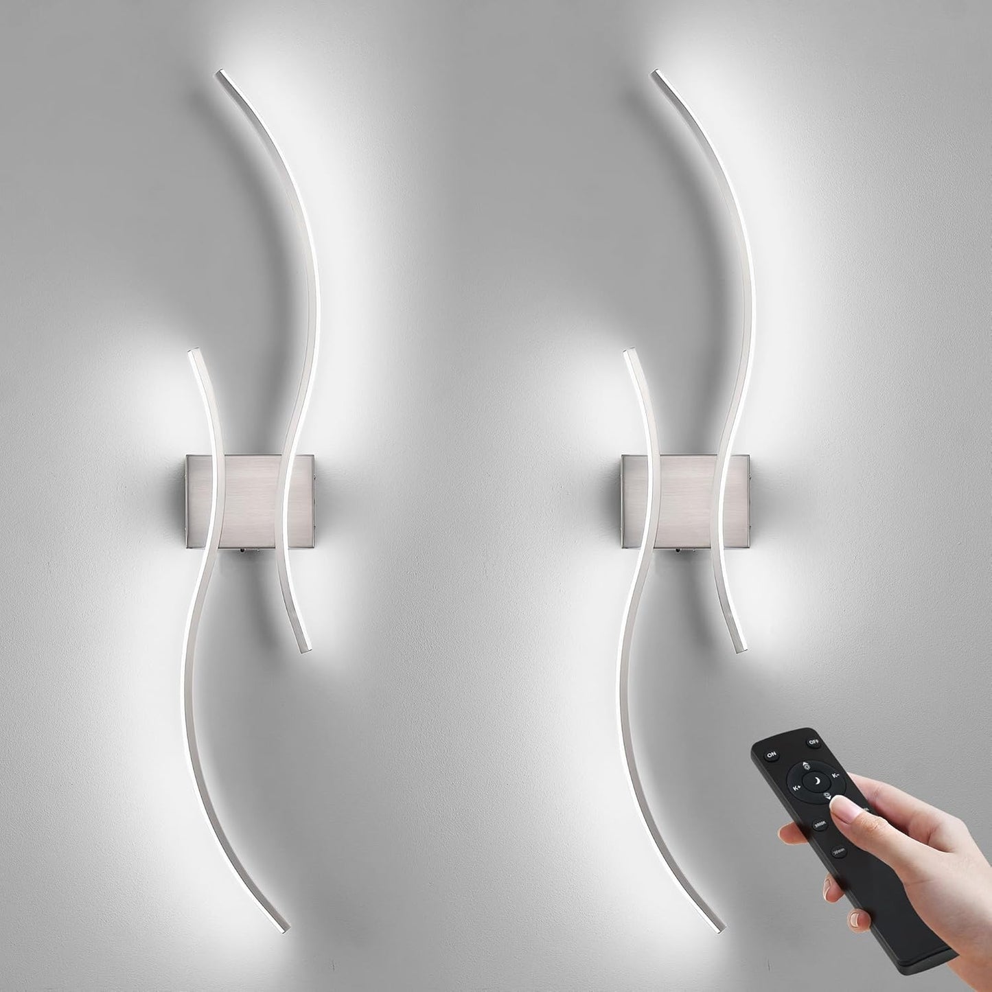 Battery Operated Wall Sconces with Remote Control for Home