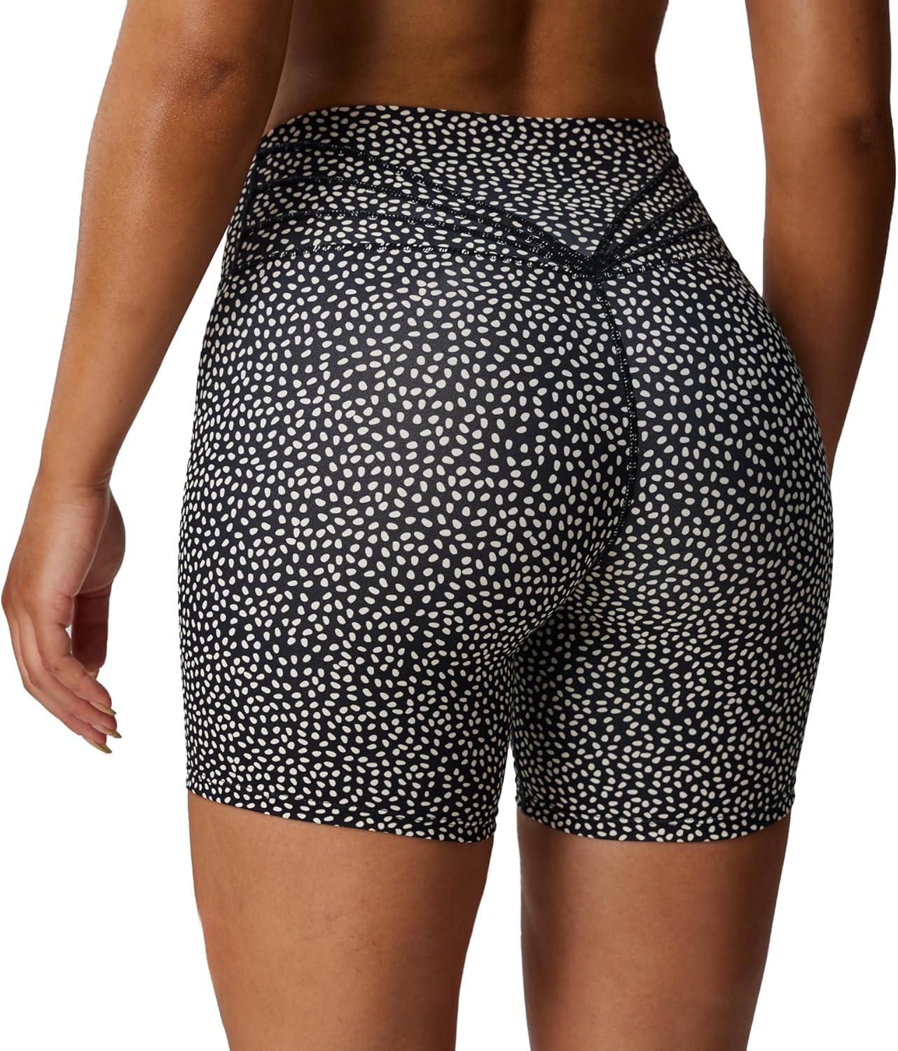 Aoxjox Trinity Workout Biker Shorts for Women with Tummy Control