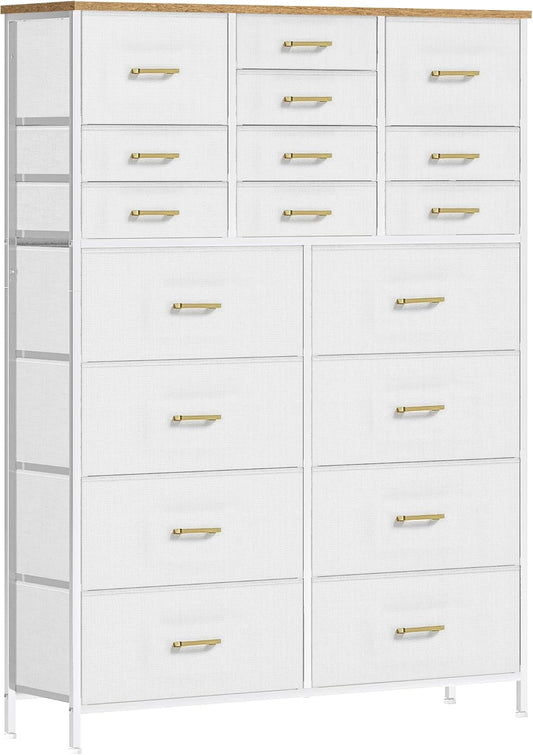 Modern Chest of Drawers for Bedroom with 18 Deep Drawers