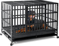 48 Inch Heavy Duty Indestructible Dog Crate for Large Breeds