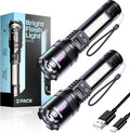 Esgreen Rechargeable Flashlight High Lumens 2000 - Compact Dual Light