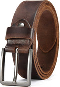 DOOPAI Men's Genuine Leather Casual Belt - Durable 1.5in Classic