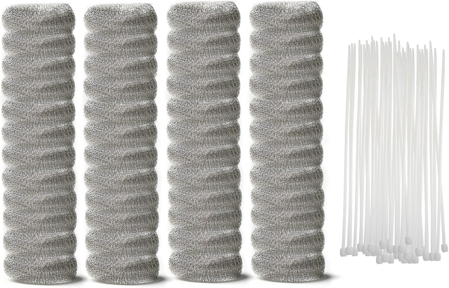 48 PCS Lint Trap Filters & Ties Combo