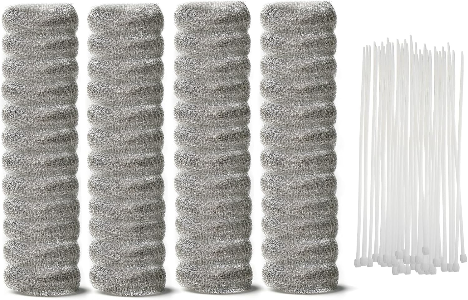 48 PCS Lint Trap Filters & Ties Combo