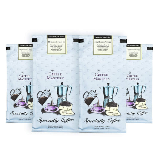 Delicious Highlander Grogg Ground Coffee x4 | COFFEE MASTERS