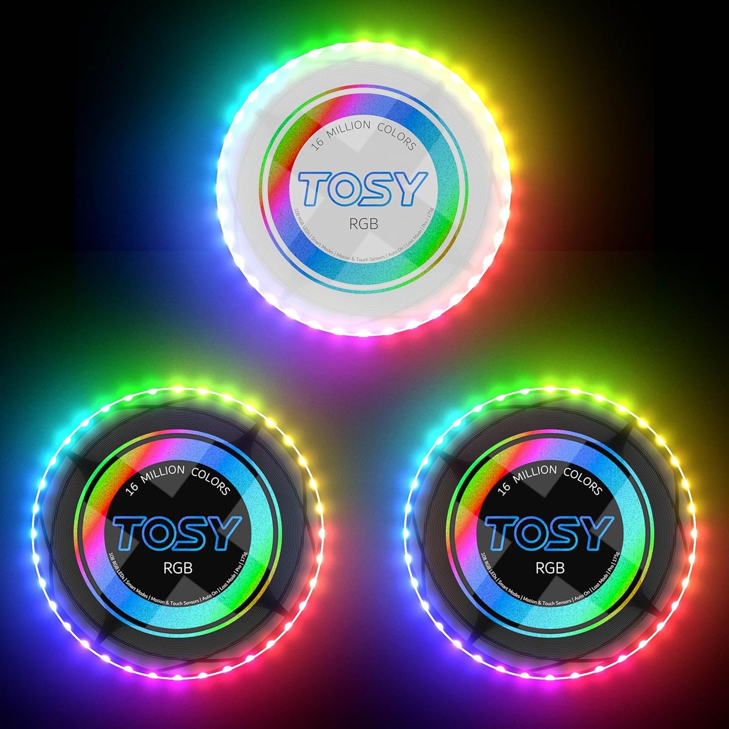 TOSY LED Frisbee Bundle - Light Up Your Game!