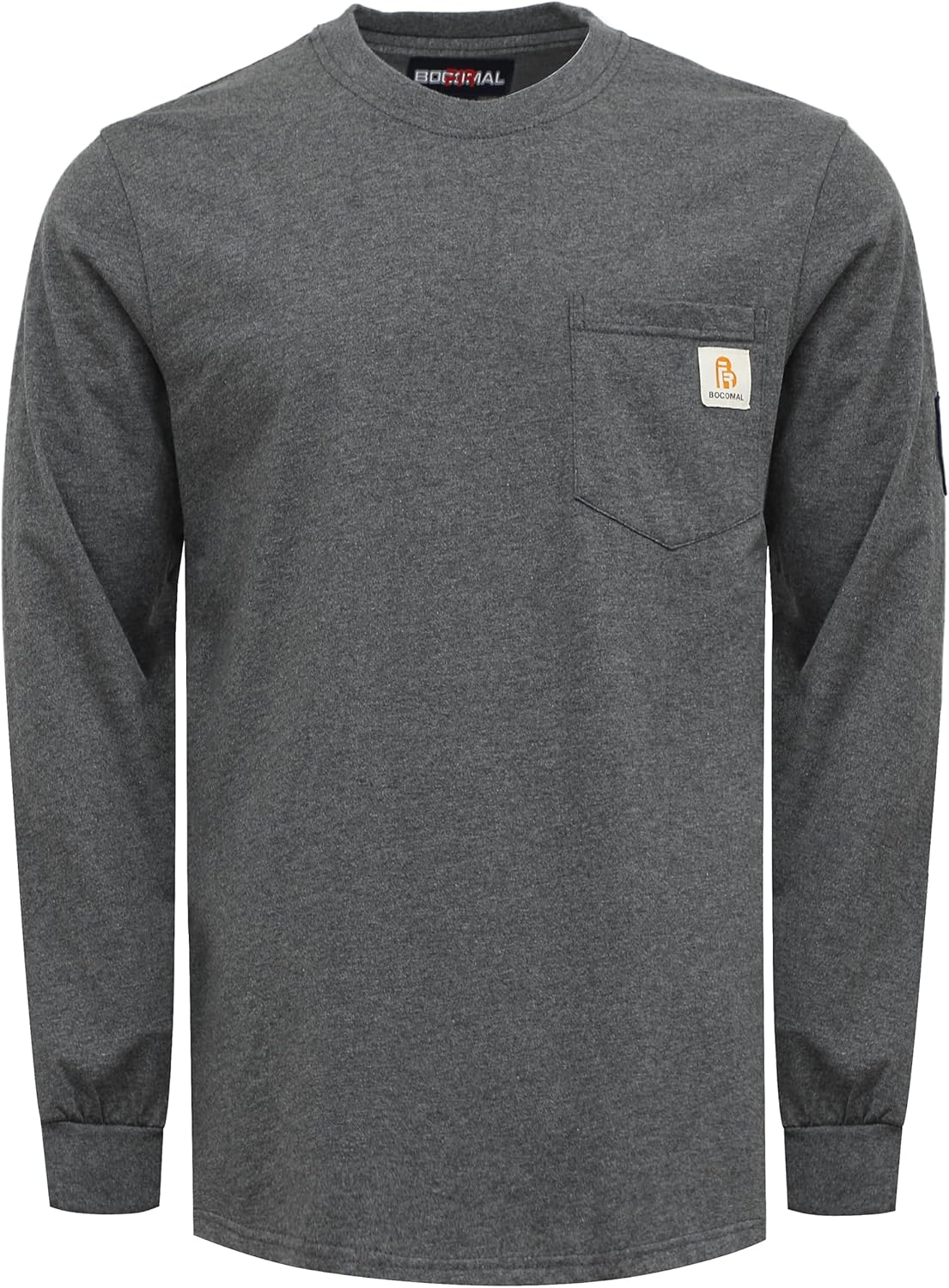 BOCOMAL FR Shirts Lightweight Classic Crew Long Sleeve Safety Wear