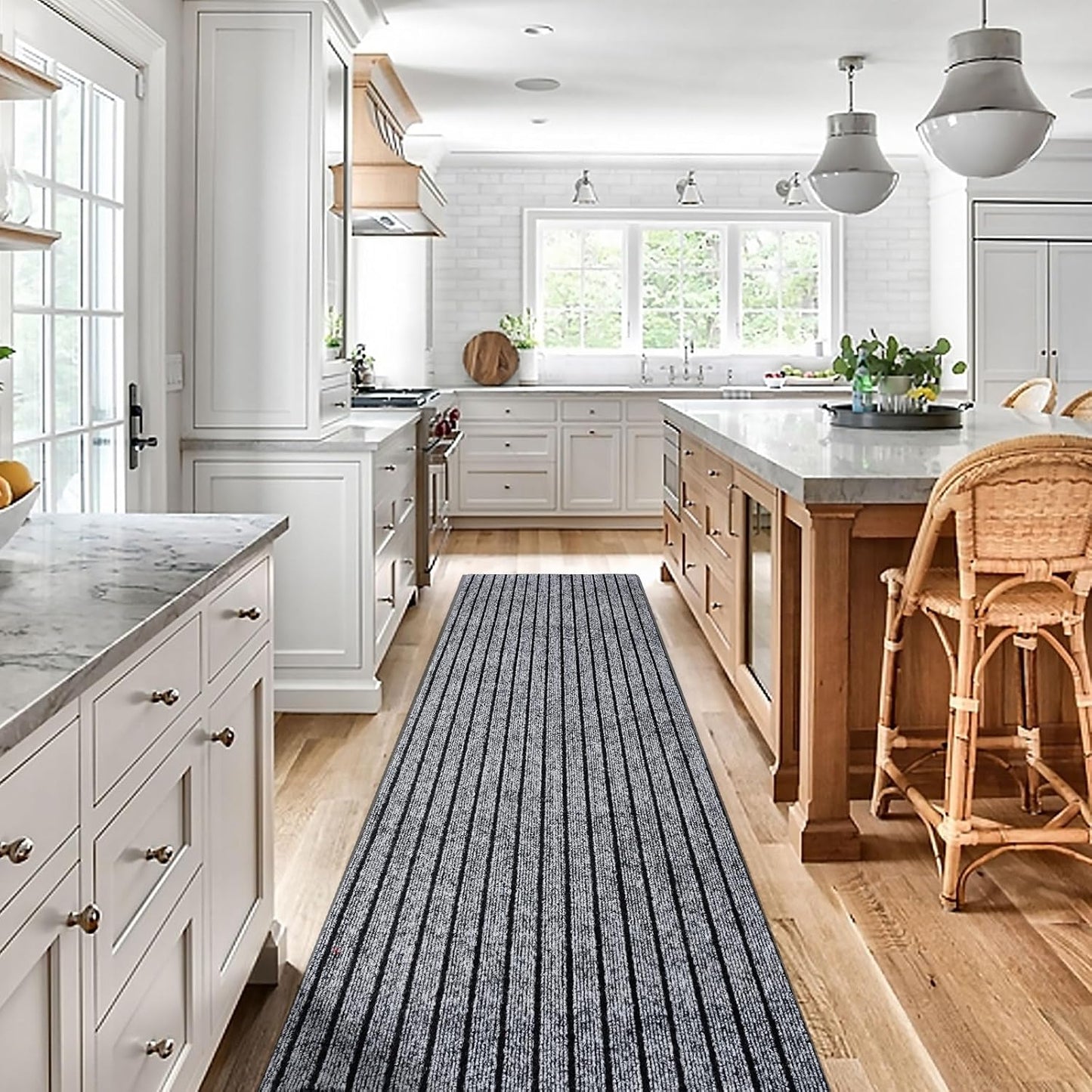 Runner Rug 3ftx4ft with Non-Slip Backing for Indoor Outdoor Use
