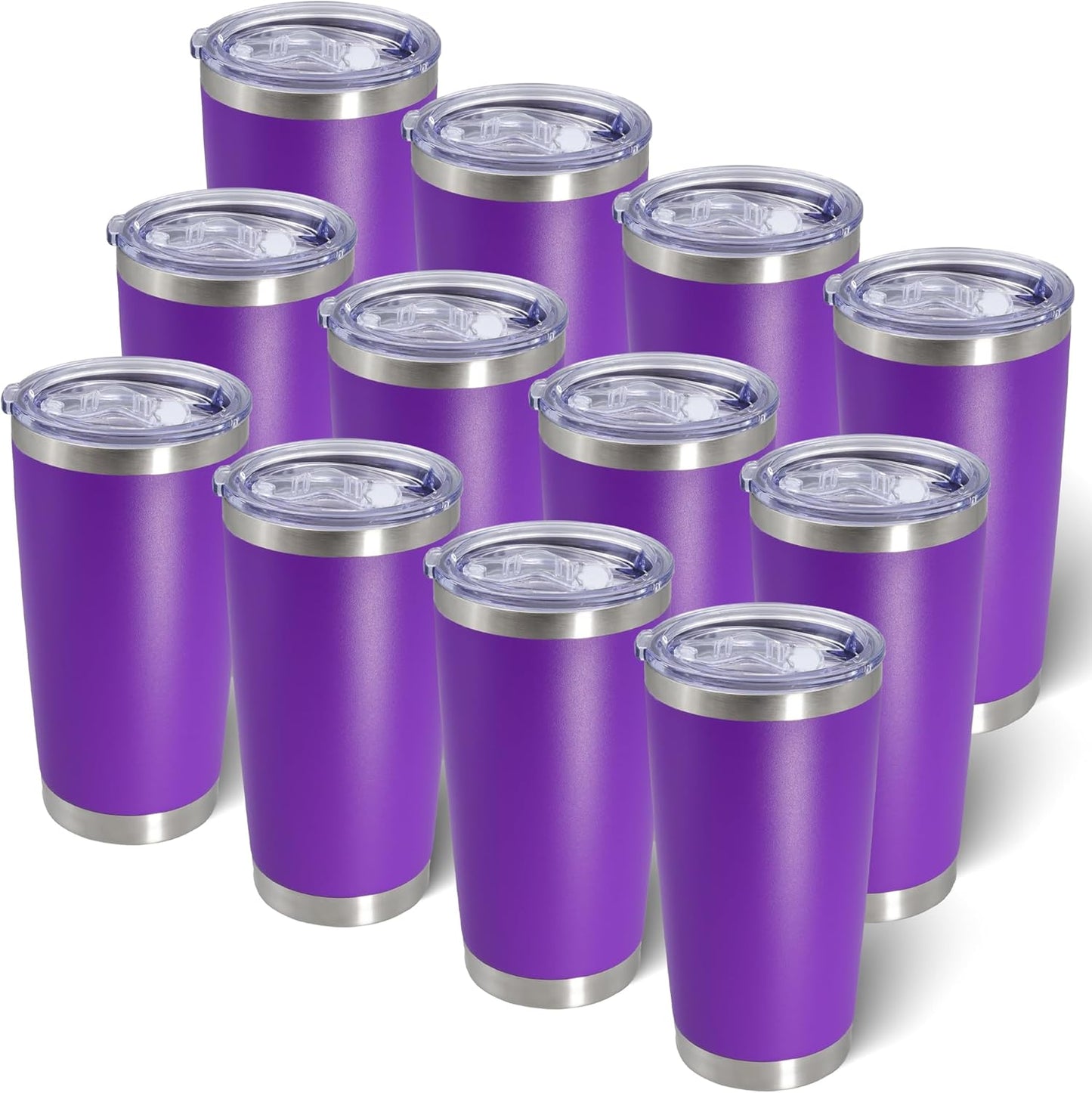 20oz Tumbler Bulk Stainless Steel Travel Coffee Mug Set
