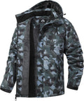 Men's Mountain Winter Coat Warm Fleece Ski Snow Jacket - Waterproof