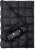 Down Camping Blanket Puffy Packable Lightweight and Warm - Cozy
