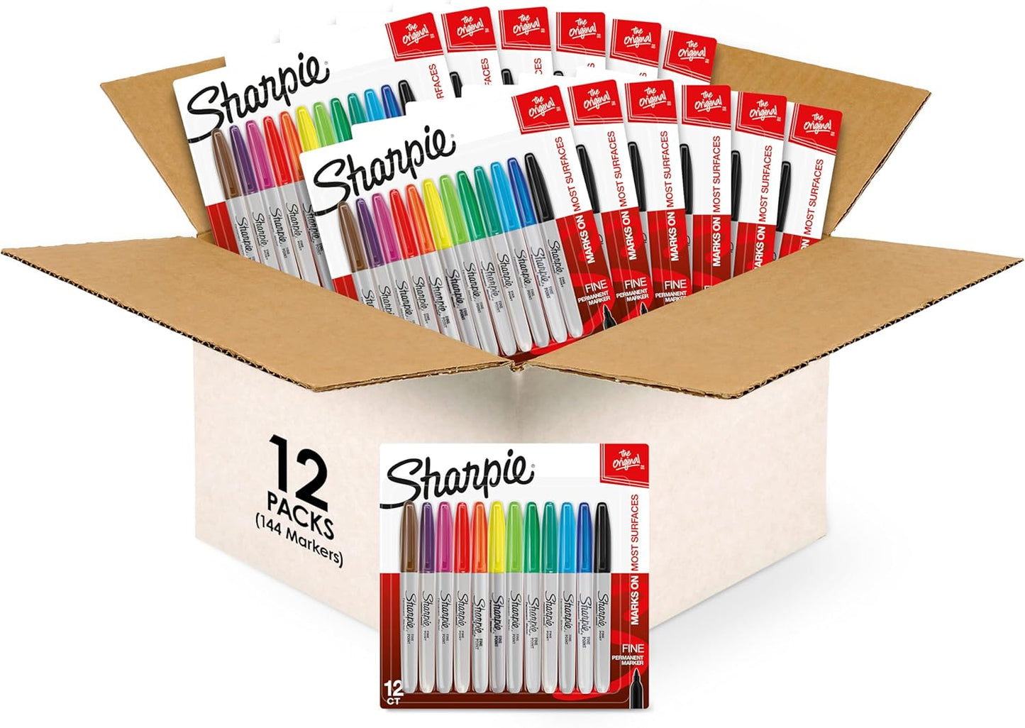 Sharpie Permanent Markers Set for Vibrant Drawing and Coloring