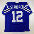 Facsimile Autographed Roger Staubach Dallas Blue Reprint Laser Auto