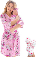 Mommy and Me Robe and Swaddle Set for Mom and Baby - Matching Hospital