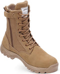 Men's Military Tactical Work Boots with Side Zipper - Puncture IODSON