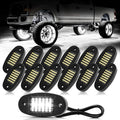 12 Pods White Rock Lights 6000K Pure White Neon Underglow - Super