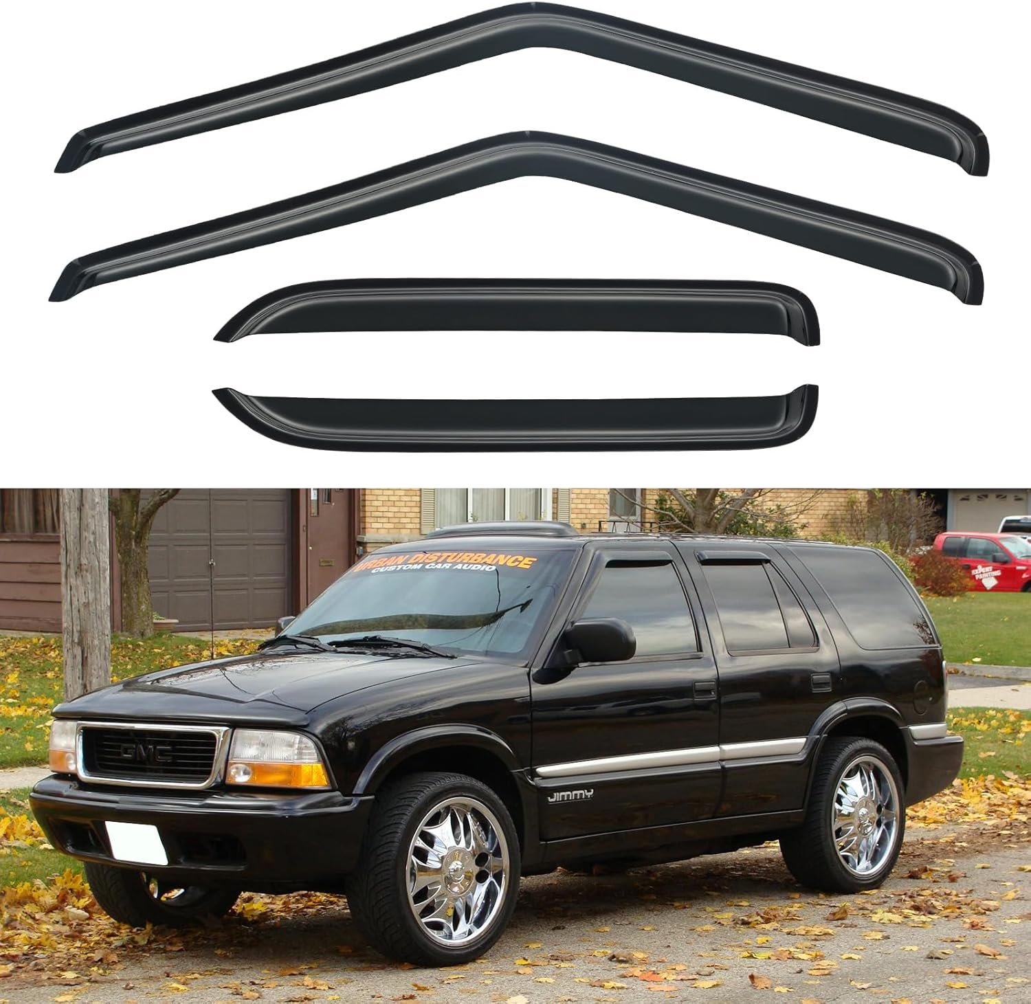 Window Visors Rain Guards Shield for Chevy S10 Blazer & More
