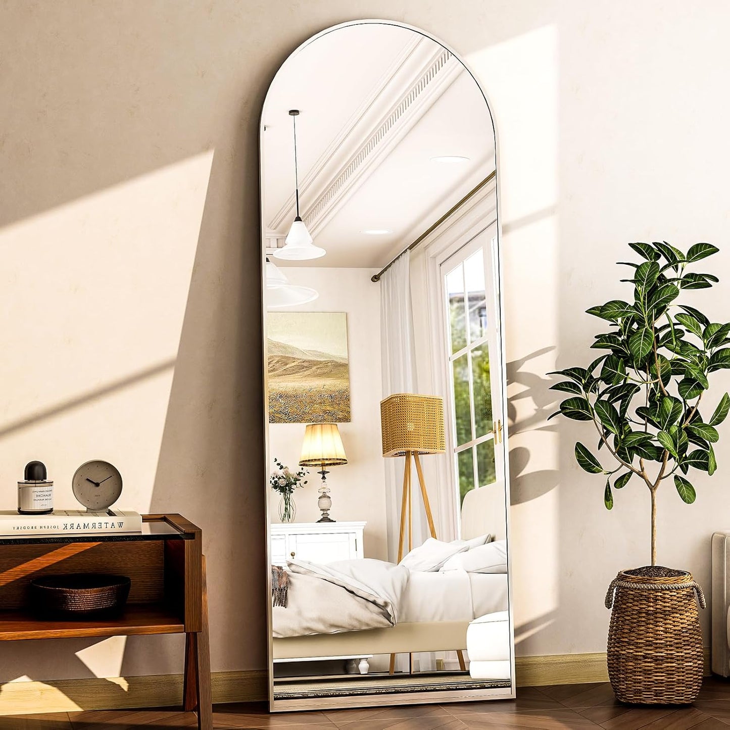 Arched Full Length Mirror 64in x 21in for Modern Home Decor