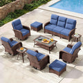 Patio Furniture Set with Thick Cushions for Outdoor Comfort