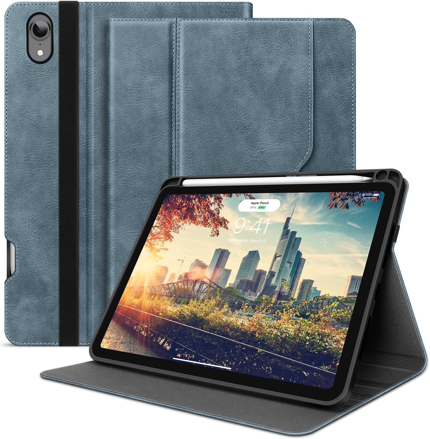 H HOLIMET Case for iPad mini 7 with Pencil Holder and Protection