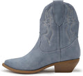 Soda Women Cowgirl Western Stitched Ankle Boots Pointed Toe Booties