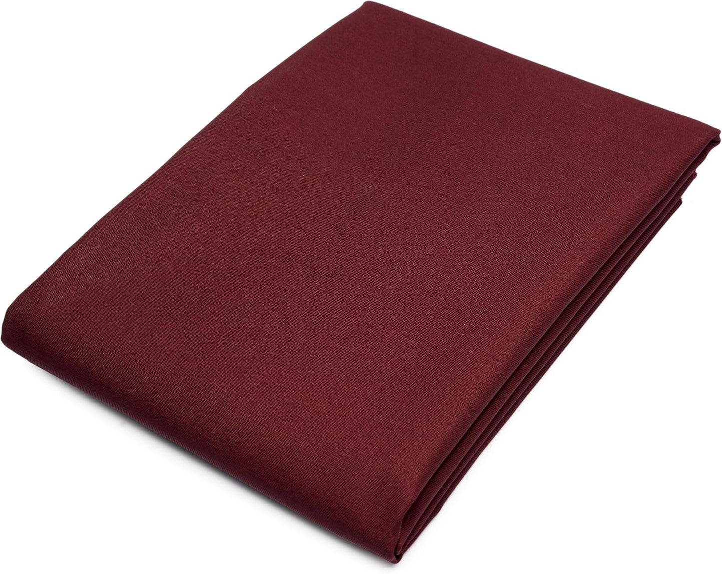 Pico Textiles Burgundy Poly Cotton Twill Fabric for Versatile Use