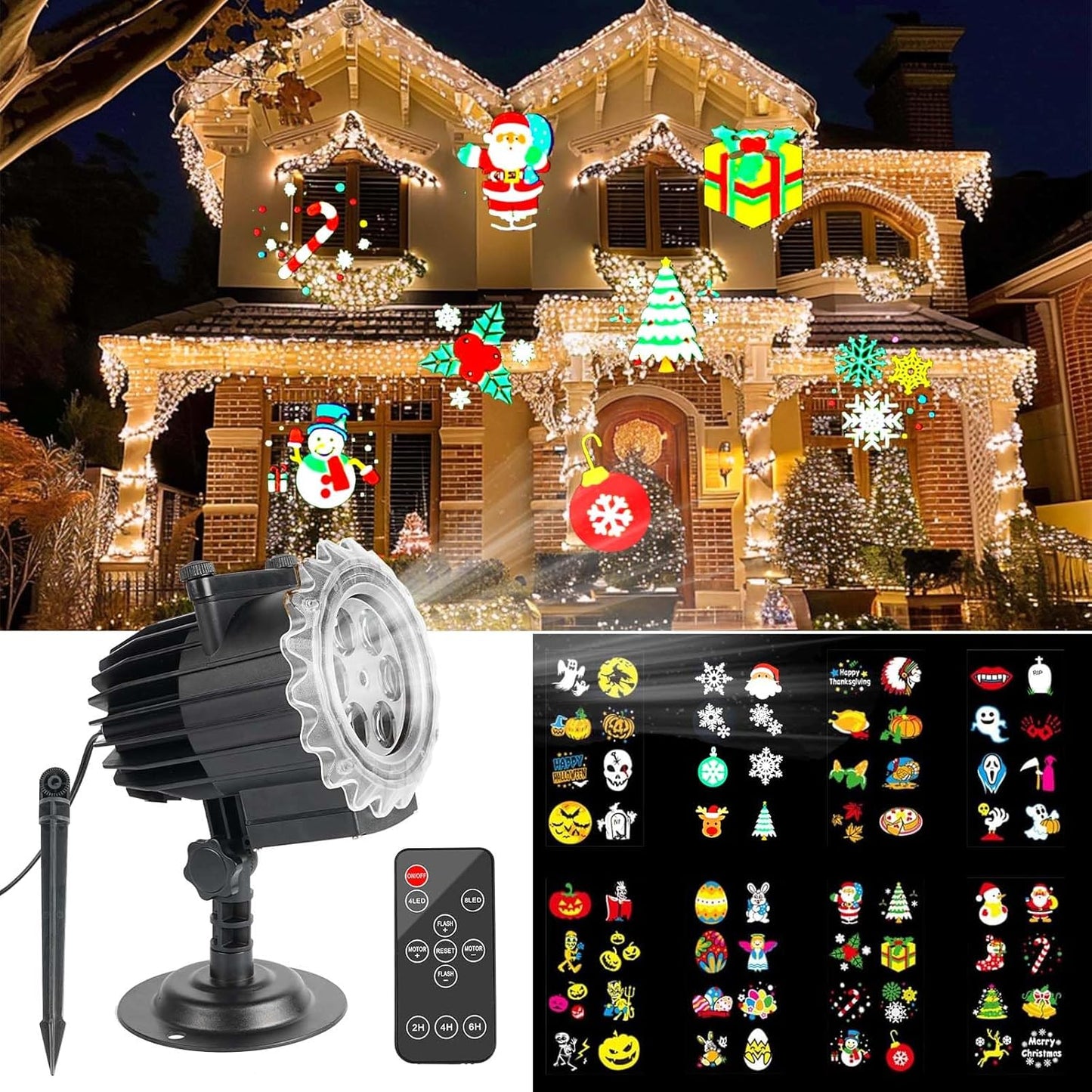 Vibrant Holiday Projector - Housense LED Lights