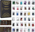 Polished Healing Crystal Stones Set 36 Mixed Gemstones - 2.5 lbs