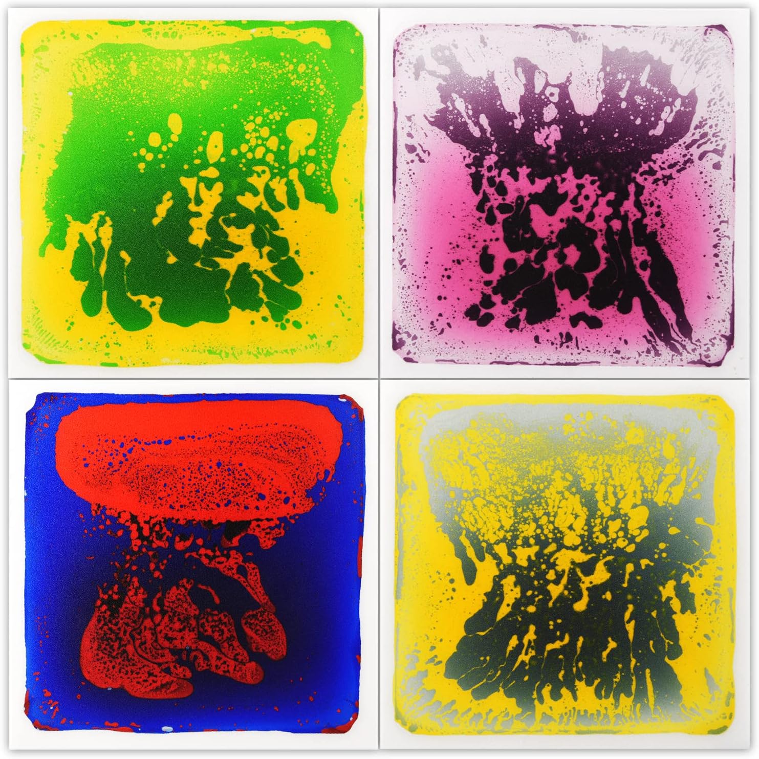 Art3d Liquid Sensory Floor Decorative Tiles for Fun Activities