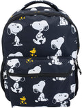 Peanuts 16 Backpack With Front Pocket for Girls & Boys - Snoopy Print