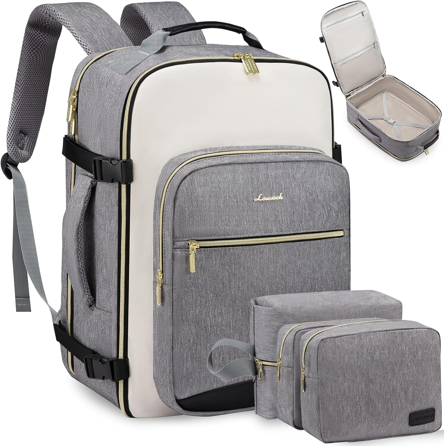 LOVEVOOK Large Travel Backpack for Easy Airline Travel