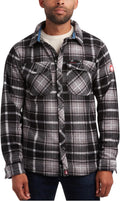 CANADA WEATHER GEAR Men's Polar Fleece Plaid Shirt - Warm Casual