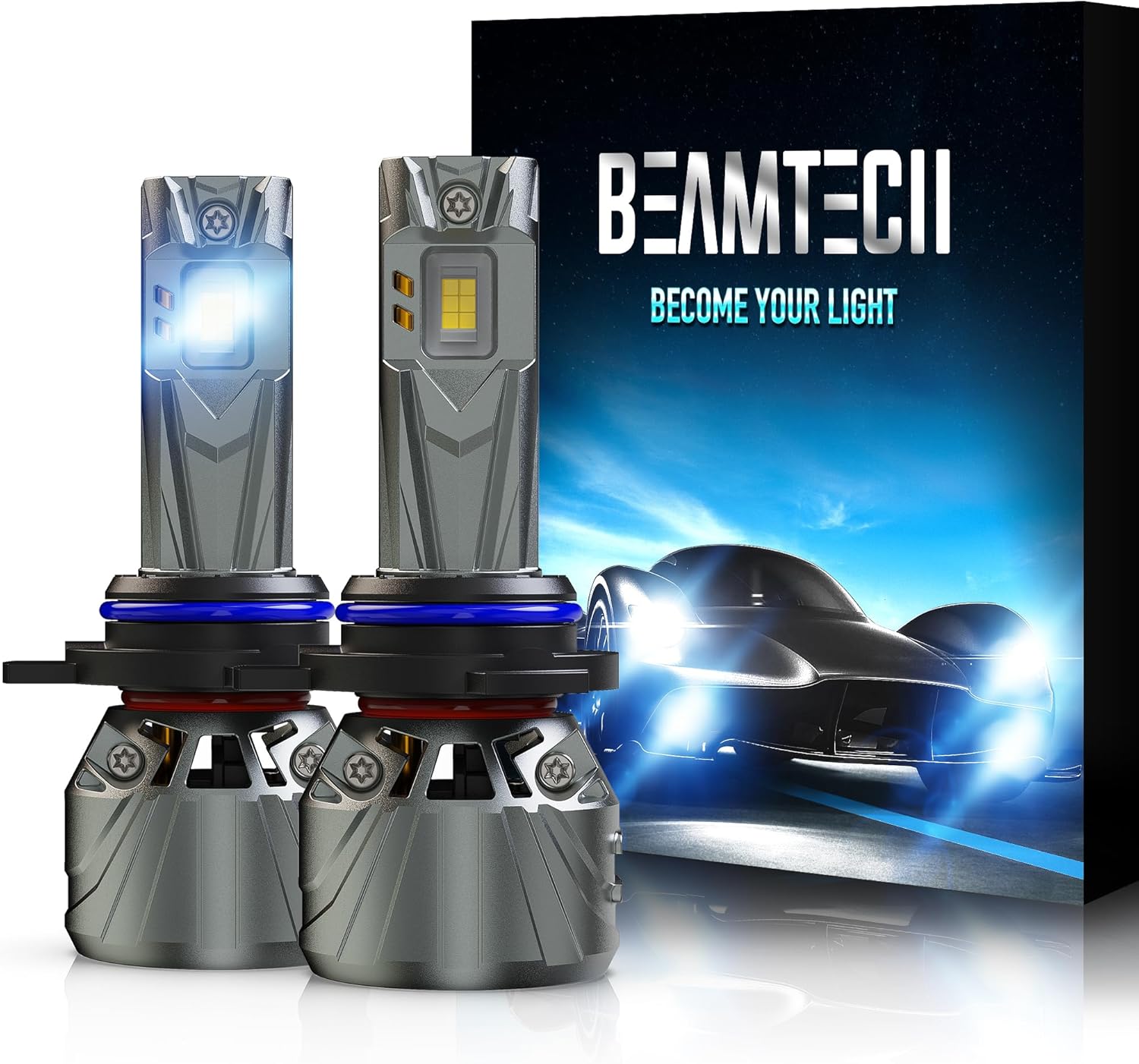 BEAMTECH 9012 Bulb: 800% Brighter High Speed Fan 6500K Light