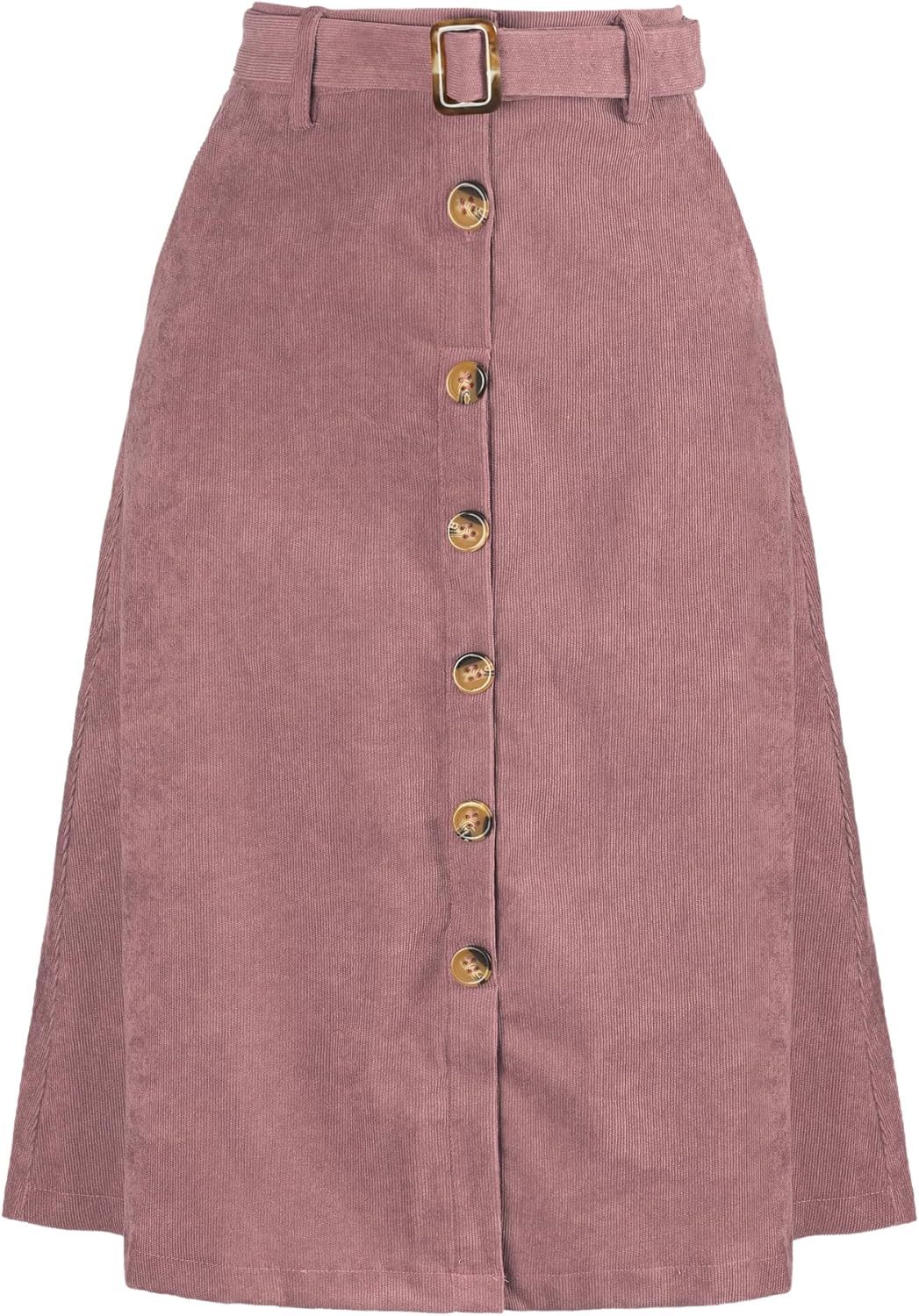 Allegra K Womens High Waist A-Line Corduroy Midi Skirt Review