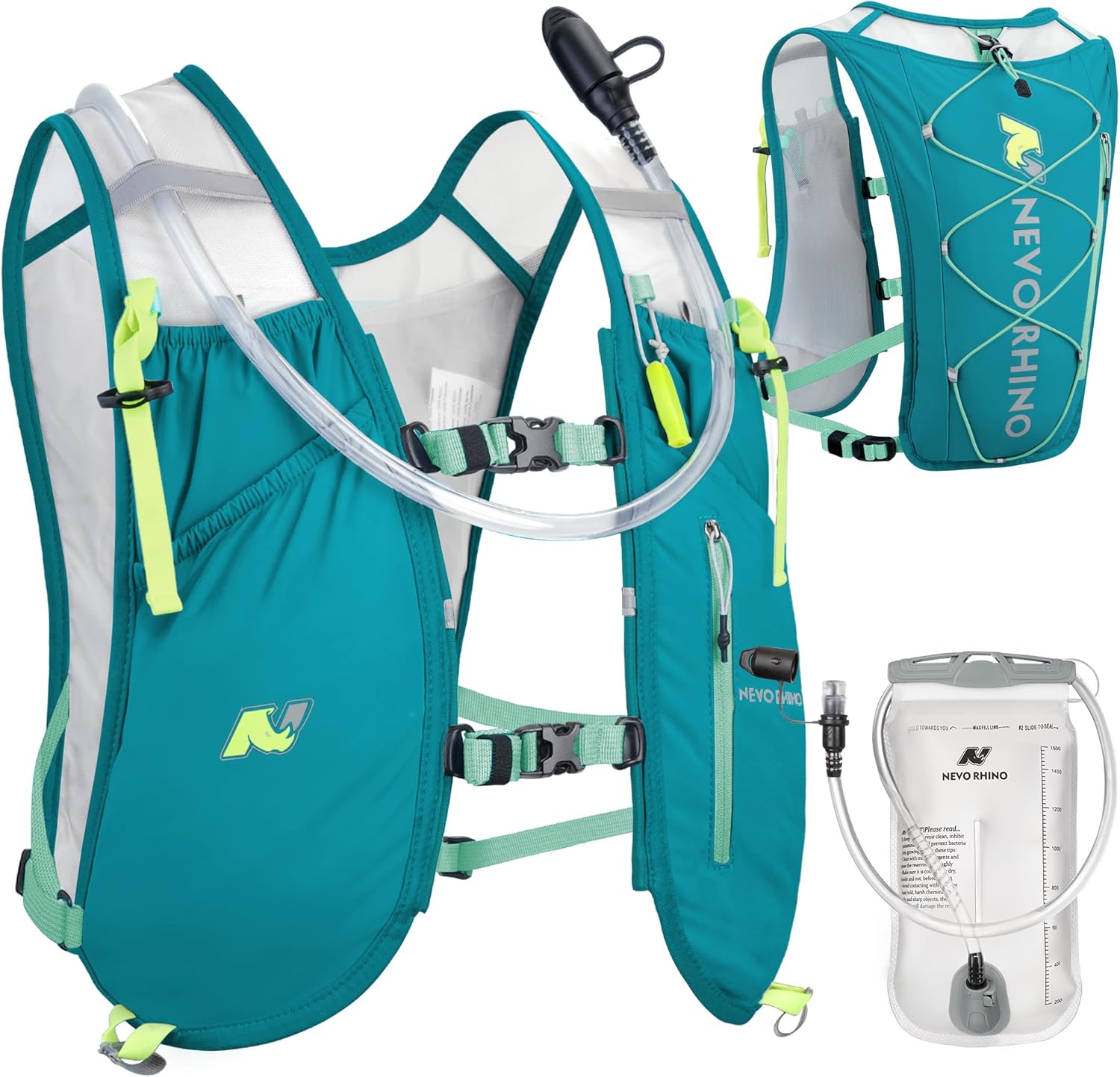 Waterproof Running Vest with 1.5L Bladder for Hydration Needs