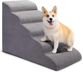 Non-Slip 5-Step Dog Stairs for Bed and Couch - Ideal for Pets