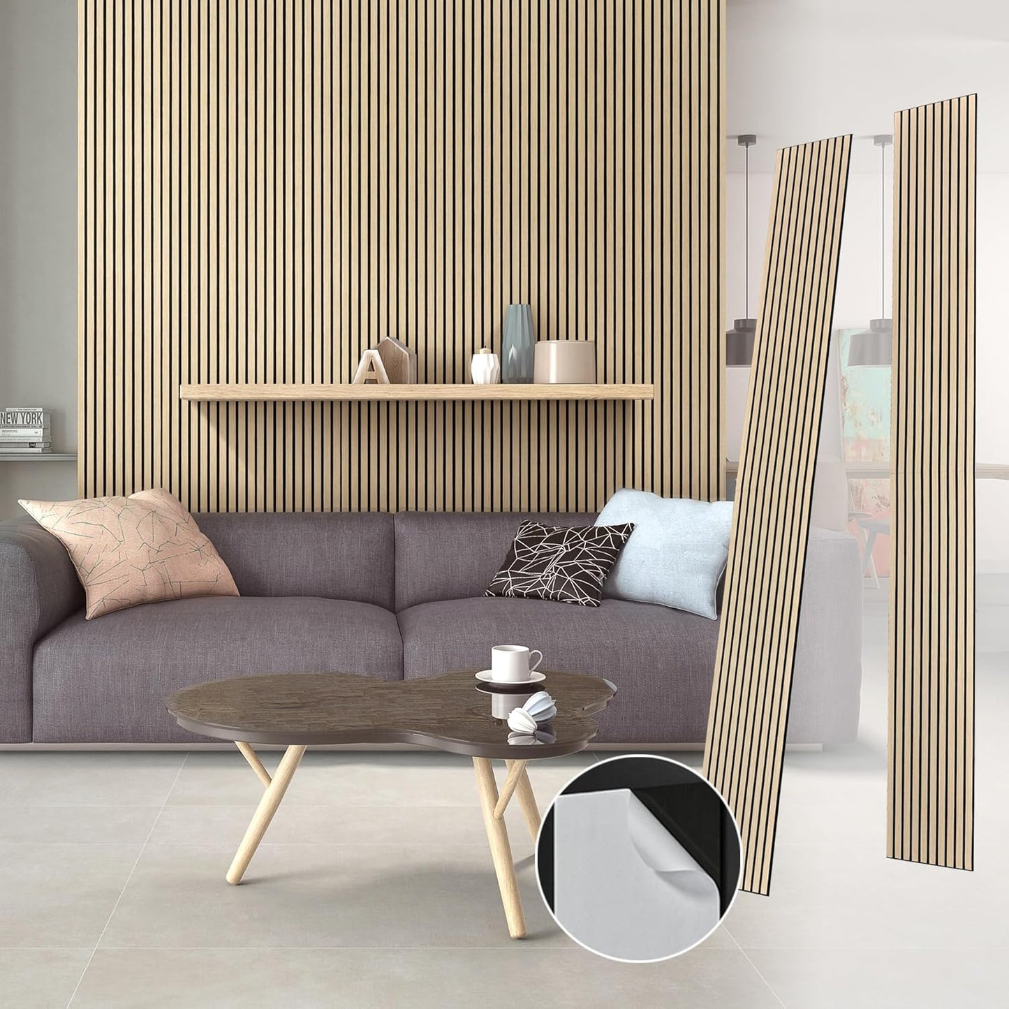 Kieacia Wood Acoustic Wall Panels for Soundproof Interior Decor