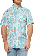 Eddie Bauer Mens Printed Baja Shirt - Lightweight Cotton (Style WWG7)