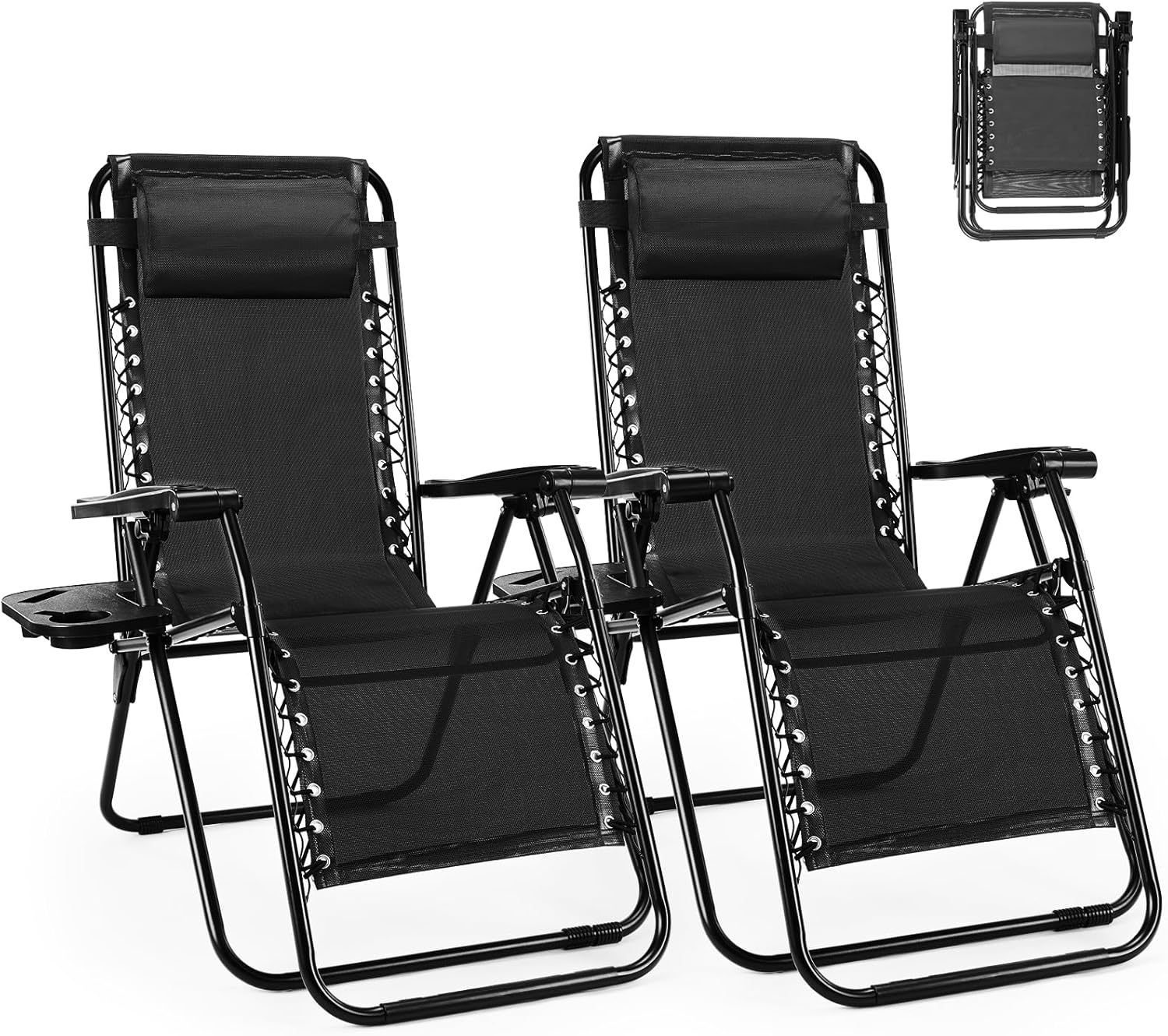 SMUG Set of 2 Zero Gravity Chairs for Ultimate Outdoor Relaxation