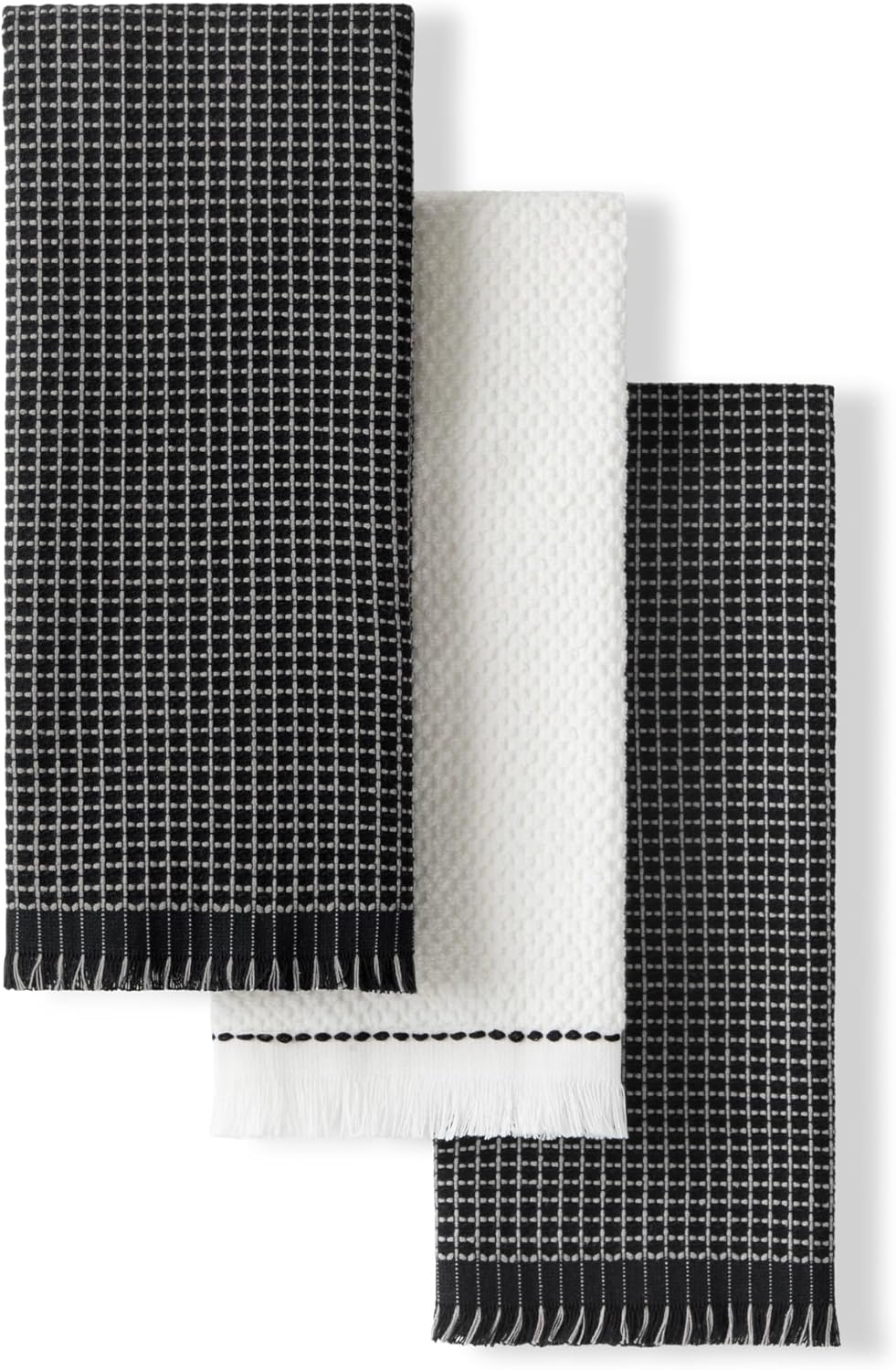 Kitchen Towels 3-Pack Set by KitchenAid - Absorbent Cotton Design