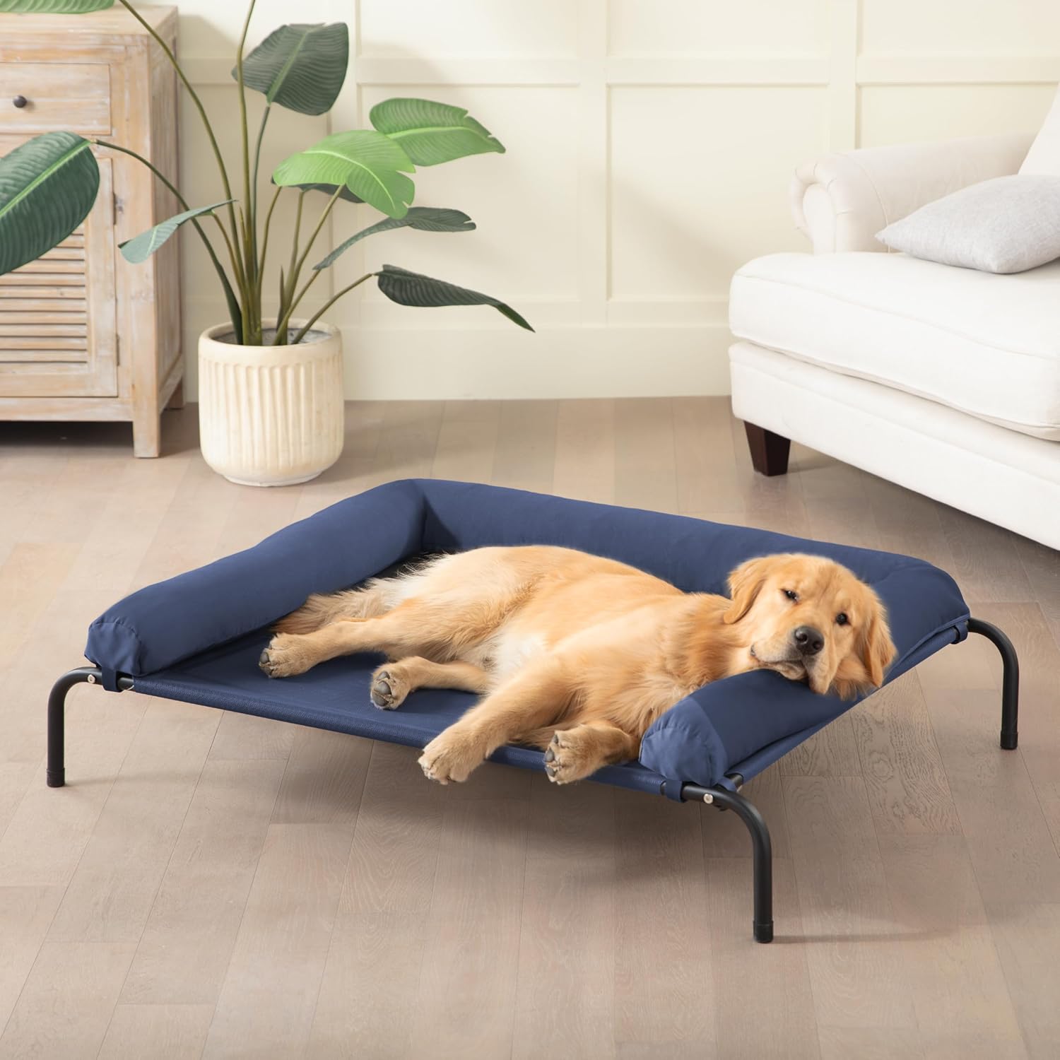 Cooling Elevated Dog Bed for Large Dogs with Unique Design