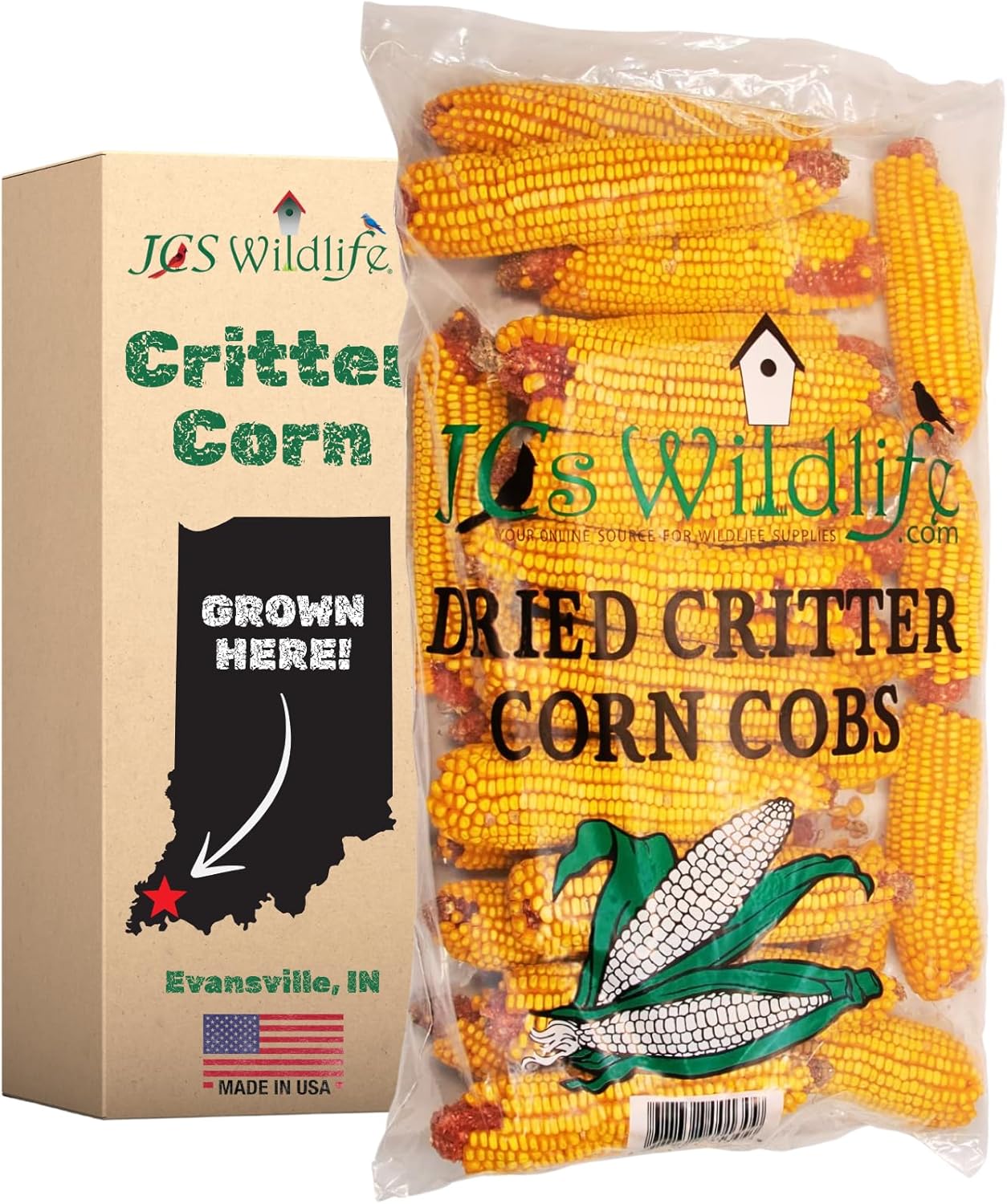 Dried Corn on The Cob Bag for Backyard Wildlife Feeding