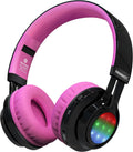 Riwbox Bluetooth Headphones for Kids AB005 - Safe Volume, LED Lights