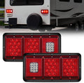 Nilight LED Triple Tail Light Rectangle Red Stop Brake Turn Signals