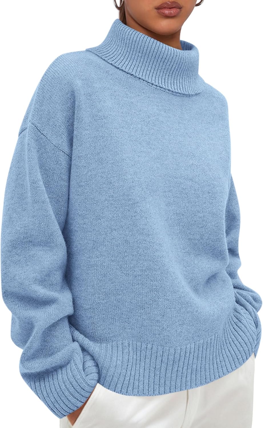 PRETTYGARDEN Womens Turtleneck Long Sleeve Sweater for Fall