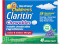 Children's Claritin 5mg Chewable Grape - 40 Tablets Non-Drowsy
