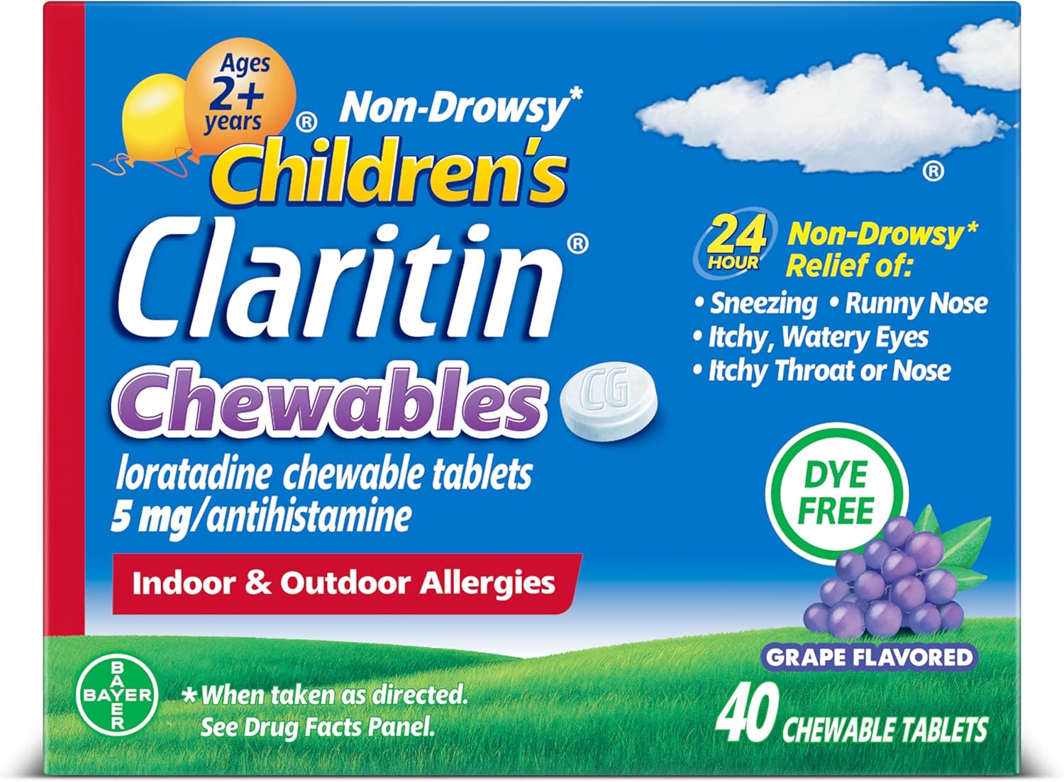 Children's Allergy Medicine with 24-Hour Non-Drowsy Relief