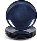 vicrays Ceramic Round Plates Set of 6 - Porcelain 10 in Dinner Plates