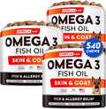 STRELLALAB Omega 3 for Dogs Fish Oil Chews - Itch & Coat Relief