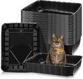 Zubebe 50 Pack Disposable Cat Litter Box Large Tray - Easy Cleanup